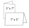 Picture of 5 x 7 Folded Cards