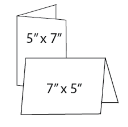 Picture of 5 x 7 Folded Cards