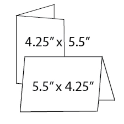 Picture of 4.25 x 5.5 Folded Cards