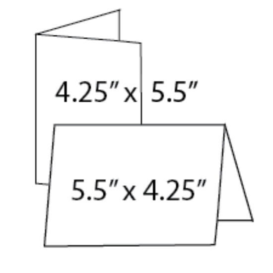 Picture of 4.25 x 5.5 Folded Cards
