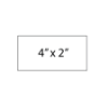 Picture of 4 x 2 Rectangle Stickers x 20