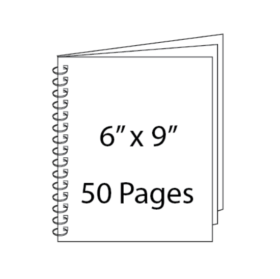 Picture of 6 x 9 - 50 Page Wire-O Guest Book