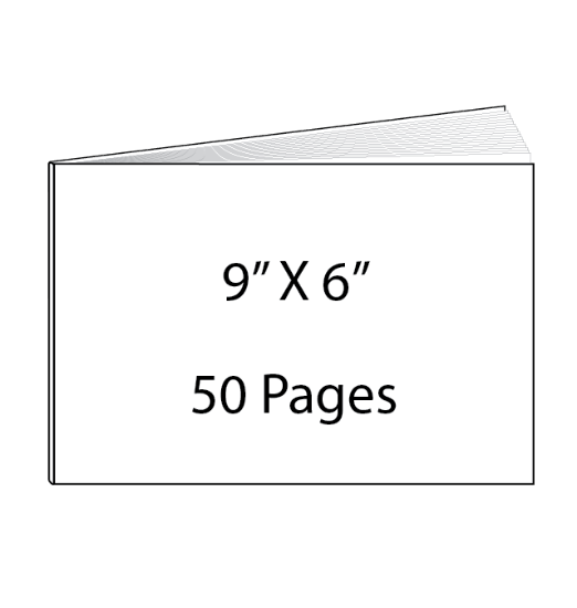 Picture of 9 x 6- 50 Page Hardcover Guest Book