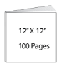 Picture of 12 x 12 - 100 Page Hardcover Guest Book