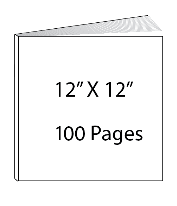 Picture of 12 x 12 - 100 Page Hardcover Guest Book