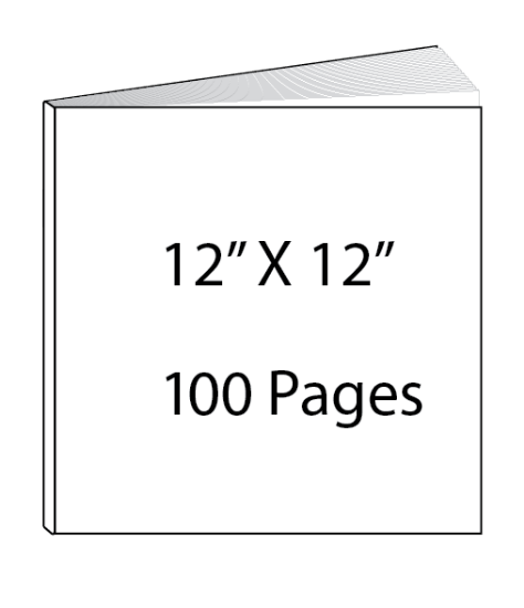 Picture of 12 x 12 - 100 Page Hardcover Guest Book