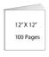 Picture of 12 x 12 - 100 Page Hardcover Guest Book
